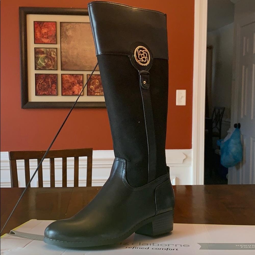 Liz Claiborne Memory Foam Black Tilia Boots